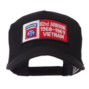 Air Borne Rectangle Military Patched Mesh Cap