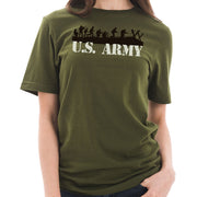 US Army Soldiers Graphic Design Short Sleeve Cotton Jersey T-Shirt