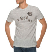 I Rock Graphic Design Ring Spun Combed Cotton Short Sleeve Deluxe Jersey T-Shirt - Heather-Grey XS