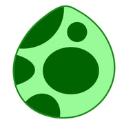 Green Dinosaur Egg Heat Transfer Sticker