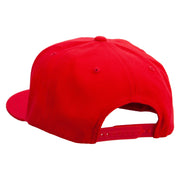 6 Panel High Profile Structured Snapback - Red OSFM