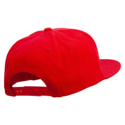 6 Panel High Profile Structured Snapback - Red OSFM