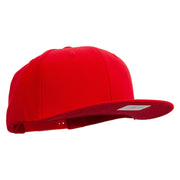 6 Panel High Profile Structured Snapback - Red OSFM