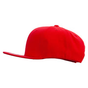 6 Panel High Profile Structured Snapback - Red OSFM