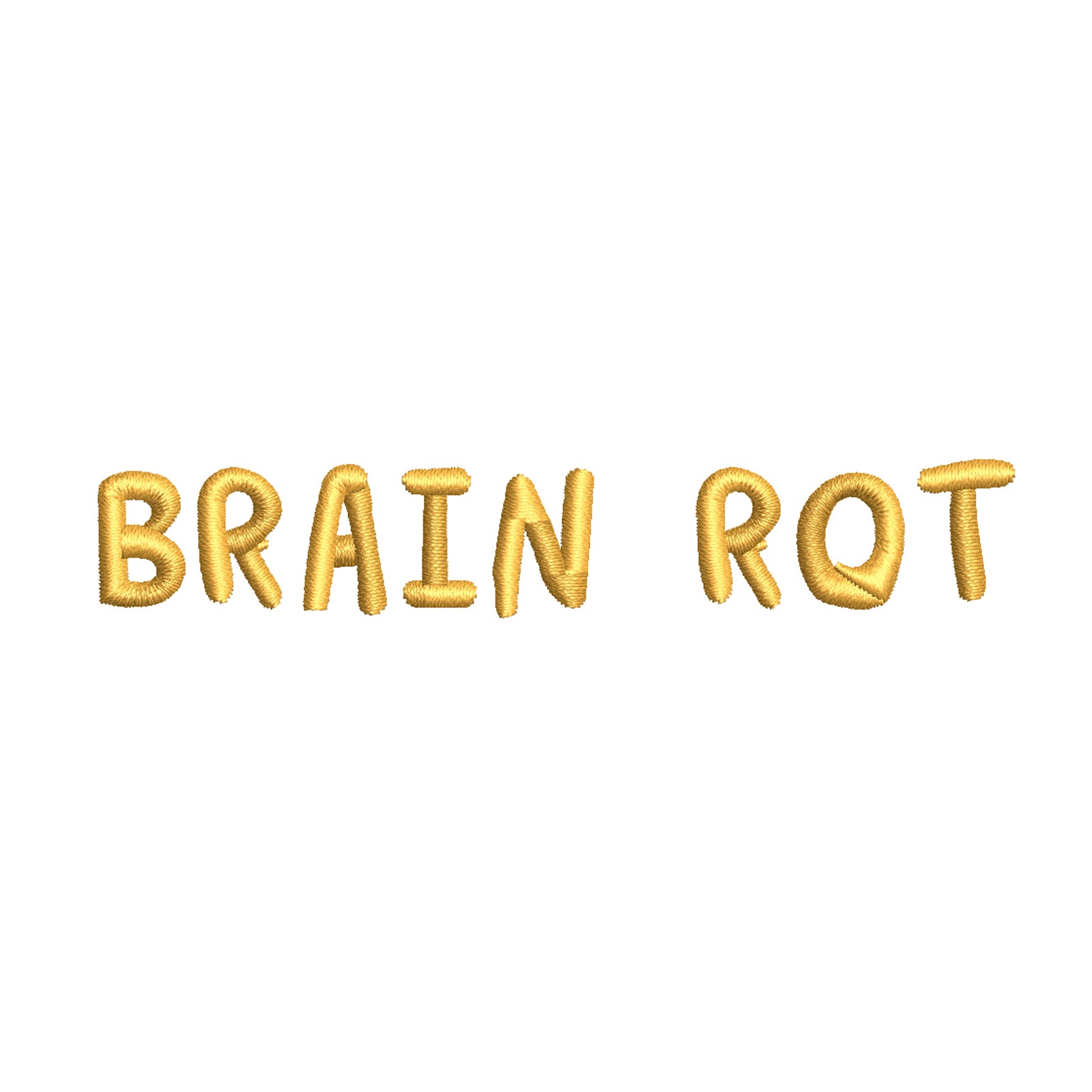 Cod Brain Rot Logo Add Flair to Your Headwear with Brain Rot Design Digitized Embroidery ...