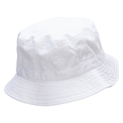 Couple On The Moon Embroidered Bucket Hat - White OSFM