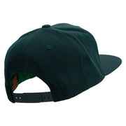 Sticker Style Hoho Embroidered Wool Blend Prostyle Snapback - Spruce OSFM