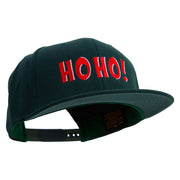 Sticker Style Hoho Embroidered Wool Blend Prostyle Snapback - Spruce OSFM