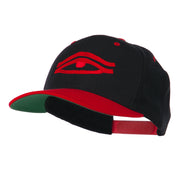 All Seeing Eye Embroidered Flat Bill Cap