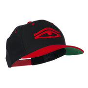 All Seeing Eye Embroidered Flat Bill Cap