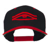 All Seeing Eye Embroidered Flat Bill Cap