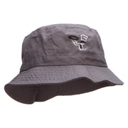 Chef Embroidered Bucket Hat - Charcoal OSFM