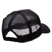 Happy Irish Five Panels Pro Style Trucker Mesh Cap - Black OSFM