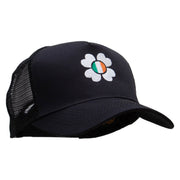 Happy Irish Five Panels Pro Style Trucker Mesh Cap - Black OSFM