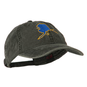 Alaska State Map Embroidered Washed Cap