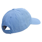 Best Daddy Ever Embroidered Low Profile Dyed Cotton Twill Cap - Sky-Blue OSFM