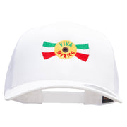 Viva Mexico Banner Embroidered Retro Trucker Cap