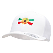 Viva Mexico Banner Embroidered Retro Trucker Cap