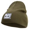 Highway A1A Embroidered 8 inch Acrylic Short beanie - Olive OSFM