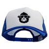 Gorilla Wear Glasses Embroidered Summer Foam Mesh Trucker Cap - Royal-White OSFM