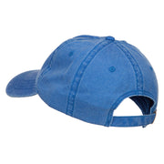 Alaska State Flag Map Embroidered Washed Cap