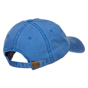 Alaska State Flag Map Embroidered Washed Cap