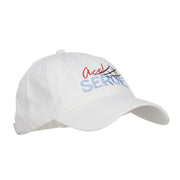 Ace Serve Volleyball Embroidered Washed Cap