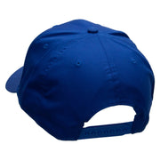 Paddling Scene Embroidered Solid Cotton Twill Pro Style Cap - Royal OSFM