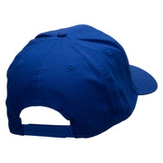 Paddling Scene Embroidered Solid Cotton Twill Pro Style Cap - Royal OSFM