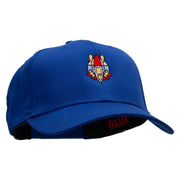 Paddling Scene Embroidered Solid Cotton Twill Pro Style Cap - Royal OSFM