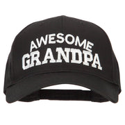 Awesome Grandpa Embroidered Solid Cotton Pro Style Cap