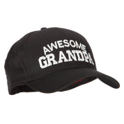 Awesome Grandpa Embroidered Solid Cotton Pro Style Cap