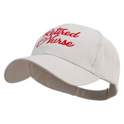 Retired Nurse Embroidered Low Profile Organic Cotton Cap