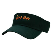 Road Trip Time Embroidered Cotton Twill Sun Visor - Dk-Green OSFM