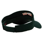 Road Trip Time Embroidered Cotton Twill Sun Visor - Dk-Green OSFM