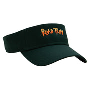 Road Trip Time Embroidered Cotton Twill Sun Visor - Dk-Green OSFM