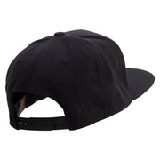 Sticker Style Hoho Embroidered Wool Blend Prostyle Snapback - Black OSFM