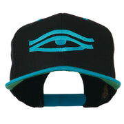 All Seeing Eye Embroidered Flat Bill Cap