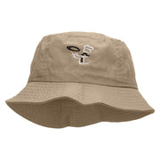 Chef Embroidered Bucket Hat - Khaki OSFM