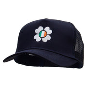 Happy Irish Five Panels Pro Style Trucker Mesh Cap - Navy OSFM