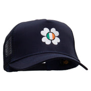 Happy Irish Five Panels Pro Style Trucker Mesh Cap - Navy OSFM