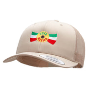 Viva Mexico Banner Embroidered Retro Trucker Cap