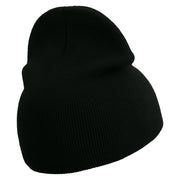 Highway A1A Embroidered 8 inch Acrylic Short beanie - Black OSFM