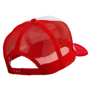 Gorilla Wear Glasses Embroidered Summer Foam Mesh Trucker Cap - Red-White OSFM