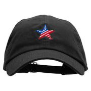 American Star Embroidered Made in USA Unstructured Washed Twill Cap