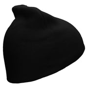 Gymnastics Icon Embroidered 8 inch Acrylic Short Blank Beanie - Black OSFM