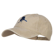 Alaska State Flag Map Embroidered Washed Cap