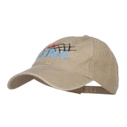 Ace Serve Volleyball Embroidered Washed Cap