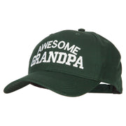 Awesome Grandpa Embroidered Solid Cotton Pro Style Cap