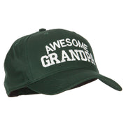 Awesome Grandpa Embroidered Solid Cotton Pro Style Cap